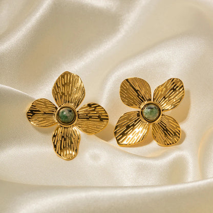 Elegant Emerald Drop Earrings