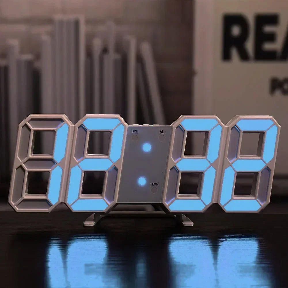 Modern Digital 3D LED Wall Clock