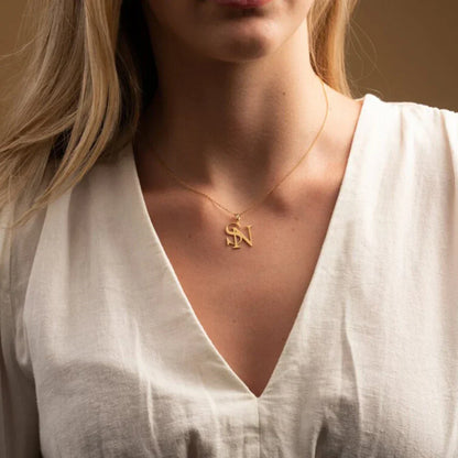 Personalized Monogrammed Pendant Necklace