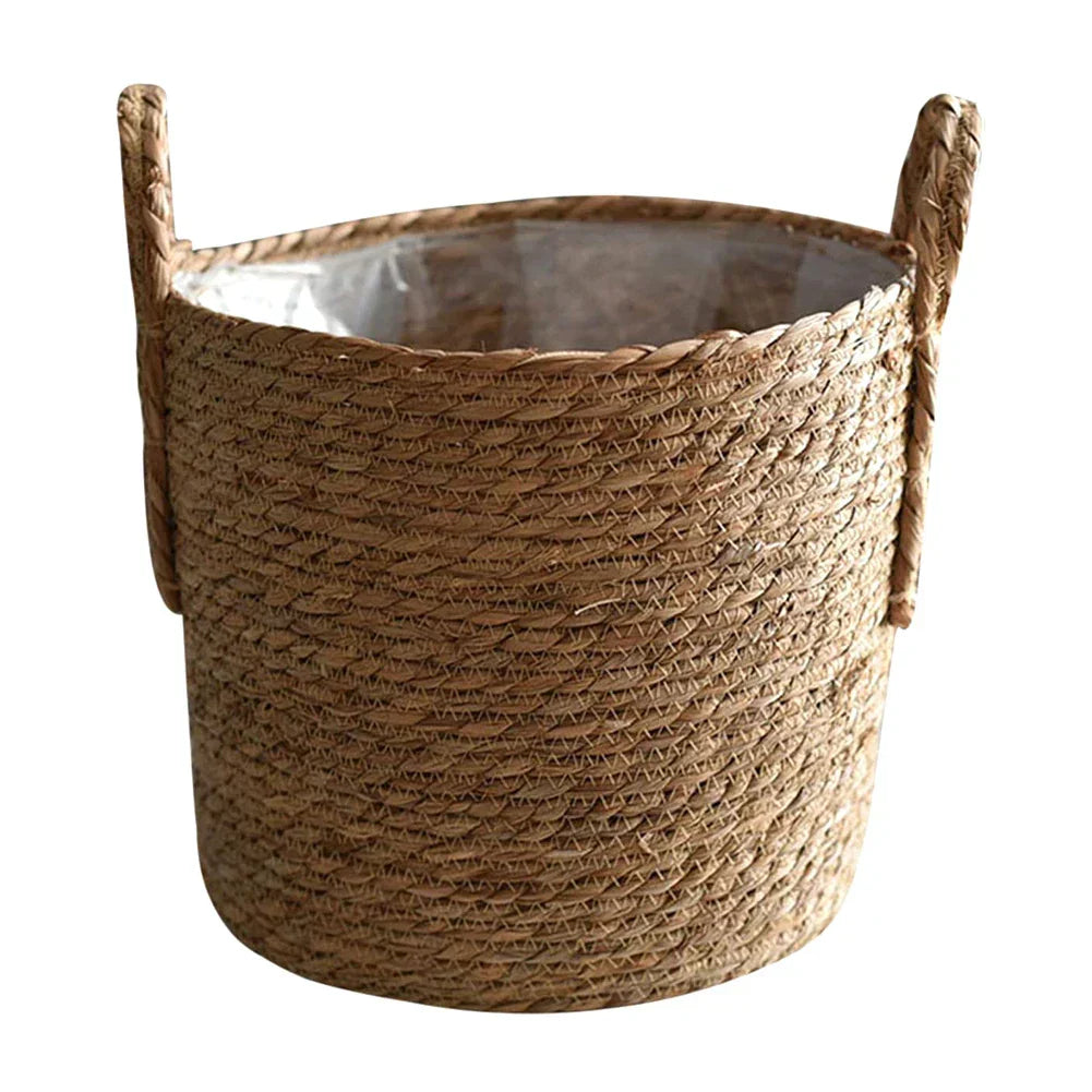 Big Round Wicker Garden Planter Basket