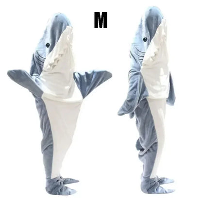 Cozy Shark Hoodie Blanket Costume