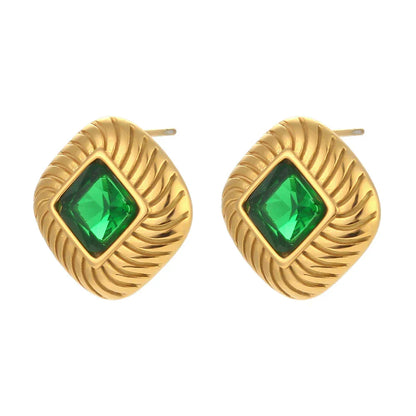 Luxury Swirl Pattern Diamond Earrings