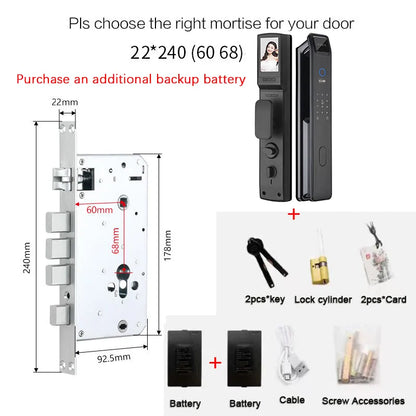Smart Keyless Fingerprint Door Lock Security System