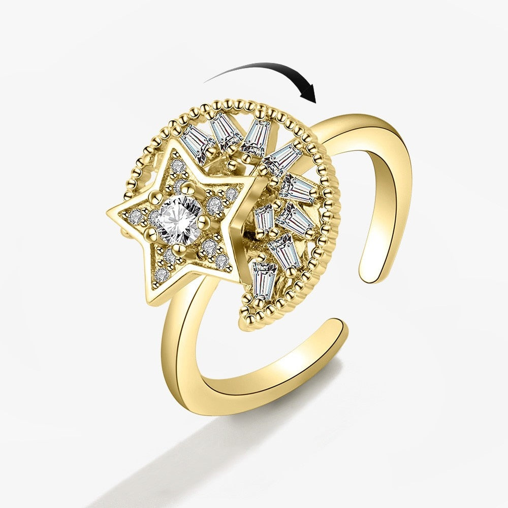 Glittering Cosmic Spin Ring
