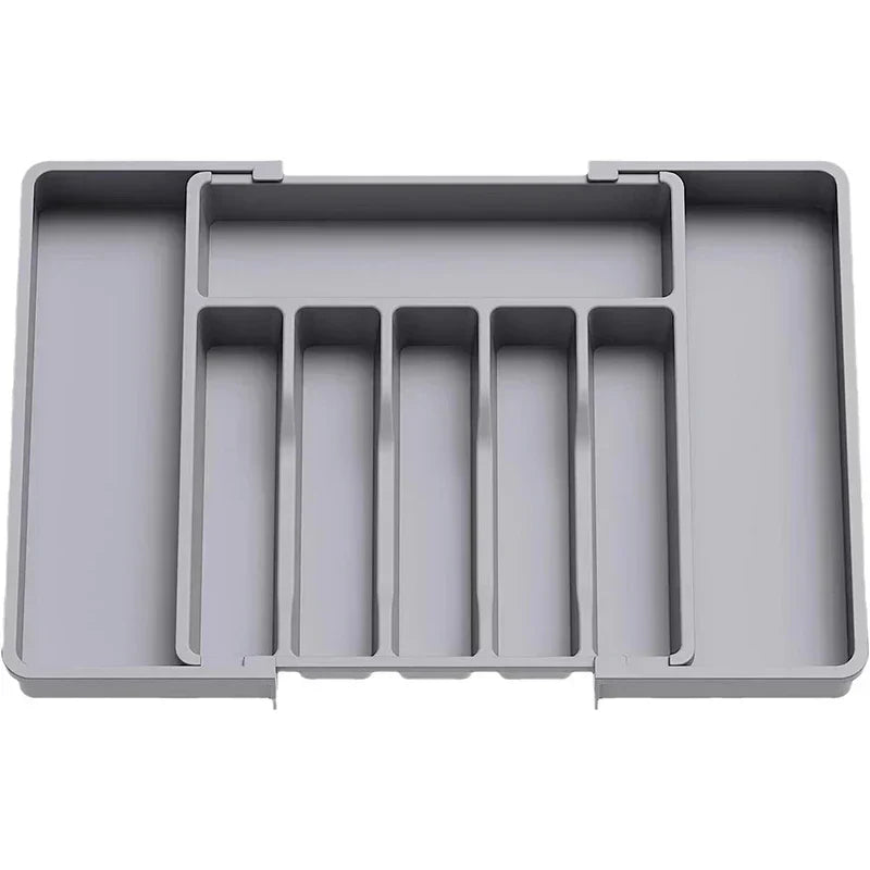 Compact Sliding Kitchen Drawer Storage Organizer - Luxicro