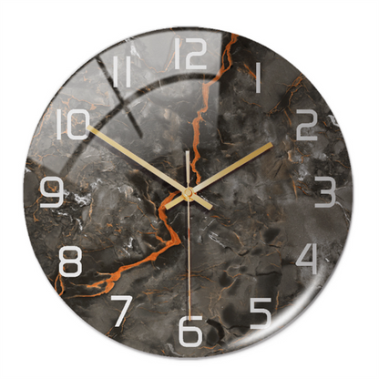 Elegant Silent Marble Wall Clock