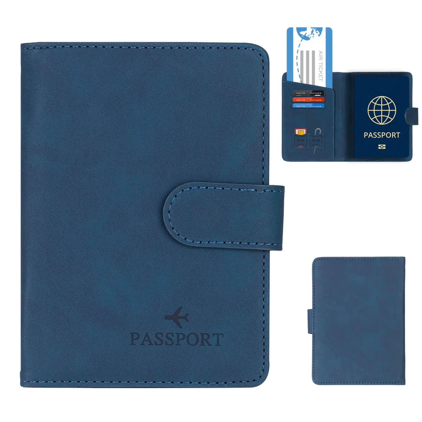 Secure Travel Passport Wallet for Men Women