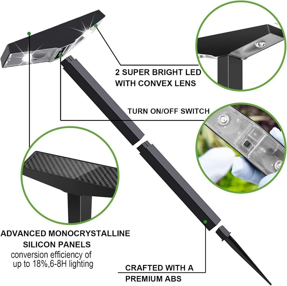 Solar Powered Garden Path Lights