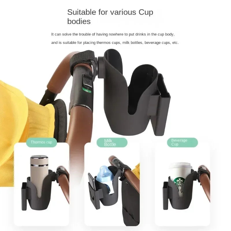 Convenient Stroller Cup Holder and Phone Mount
