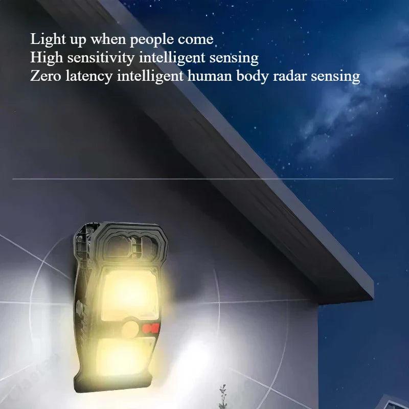 Green Solar Powered Outdoor Light Lamp