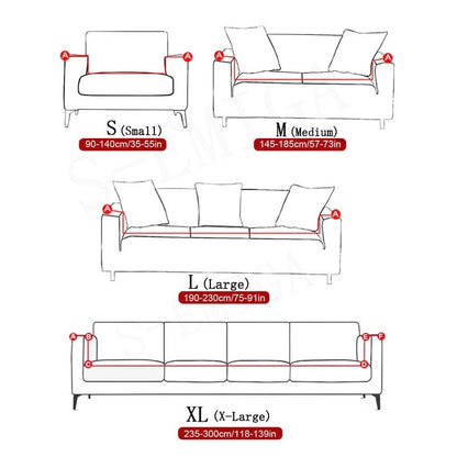 Comfortable Fit Elastic Couch Cover