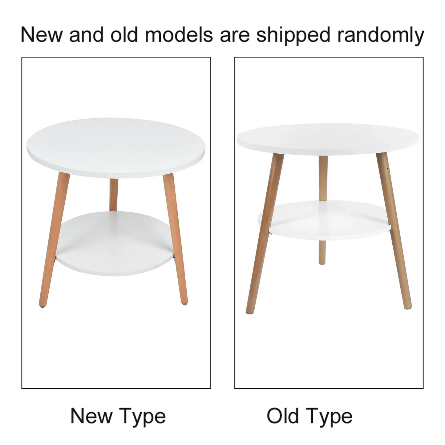 Space Saving 2 Shelf Coffee Table with Storage
