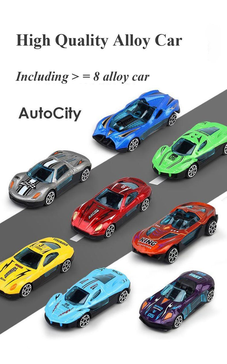 Ultimate Racing Toy Trailer with Cars and Track