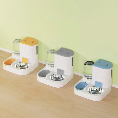 Automatic Pet Food and Water Dispenser Set