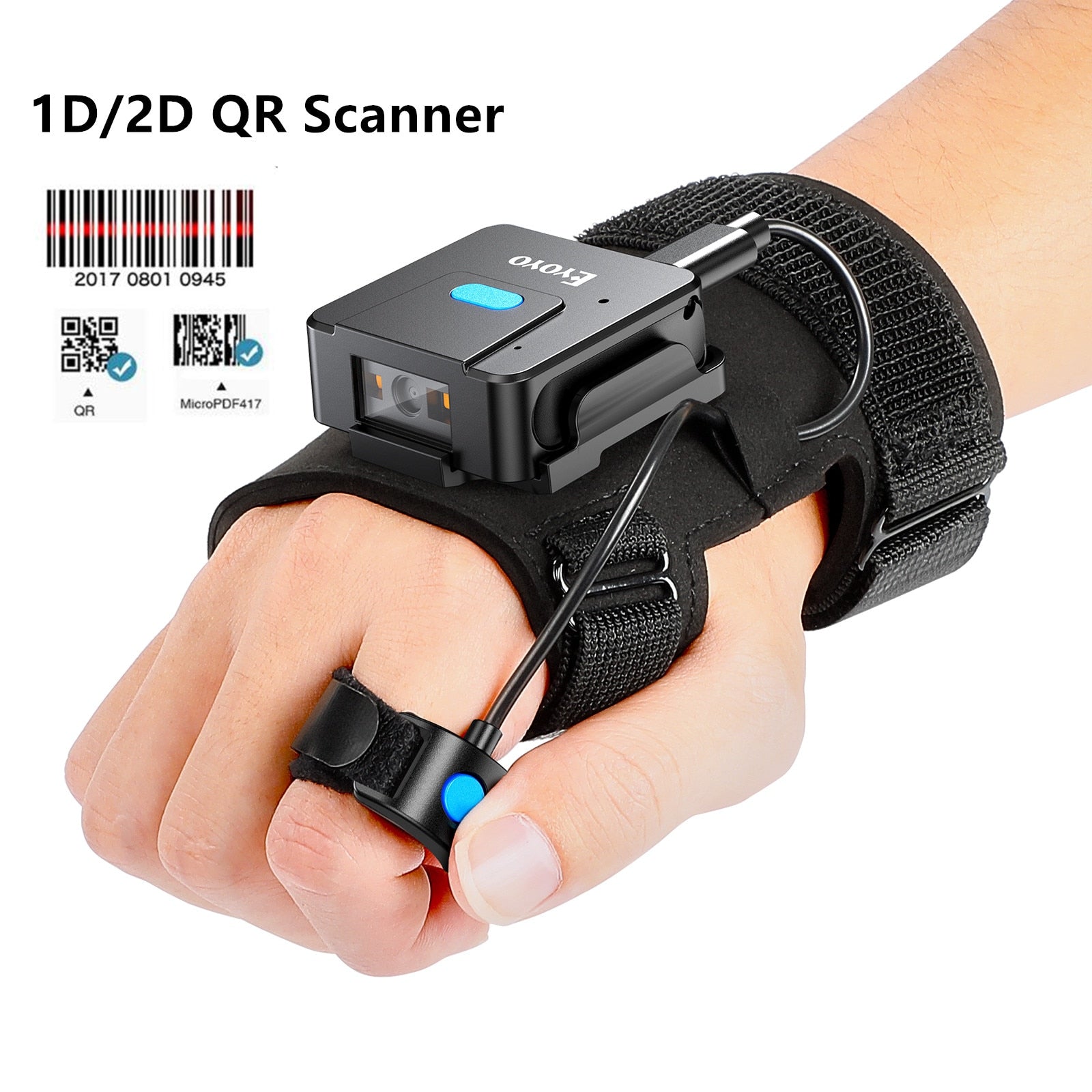 Handheld Bluetooth Barcode Scan Gloves - Luxicro