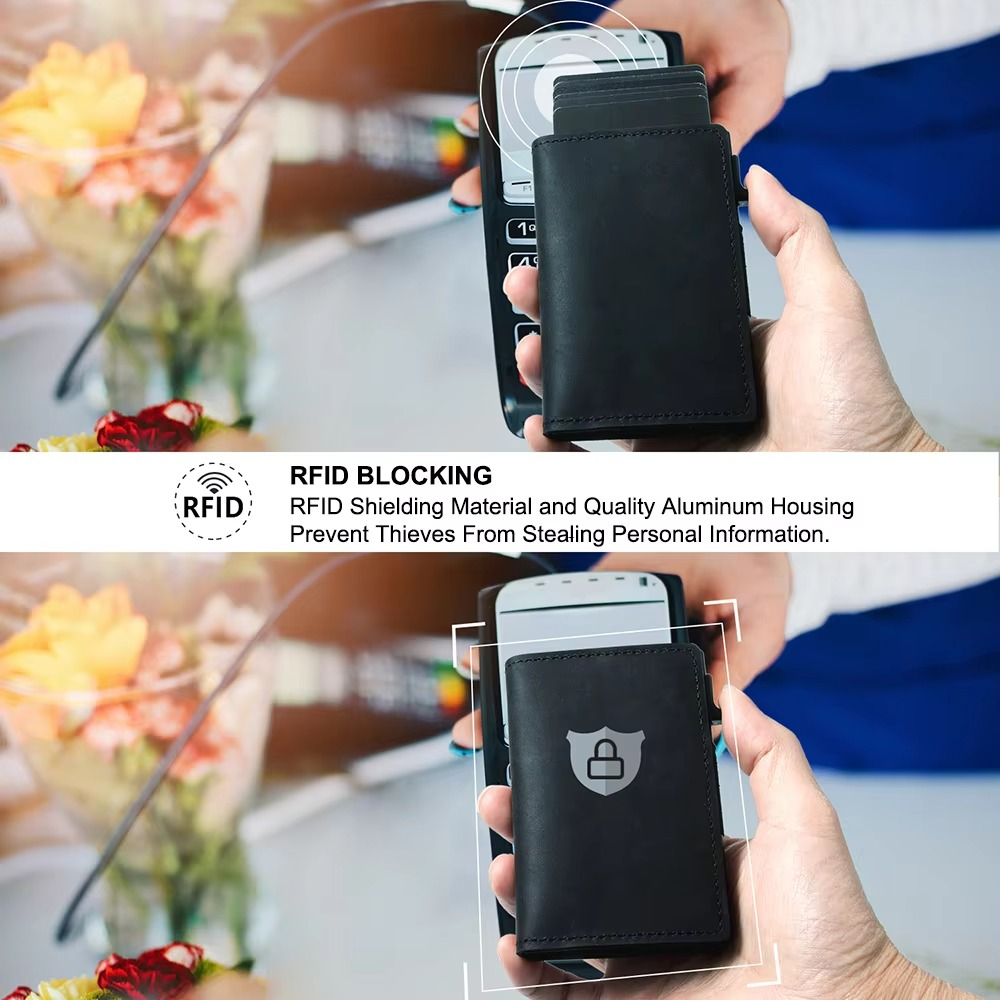 Premium Leather RFID Wallet with Card Slot