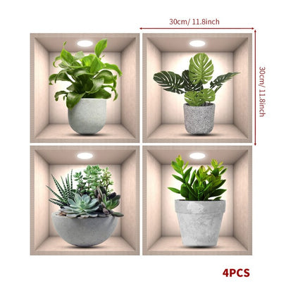 Decorative Indoor Plant Wall Stickers