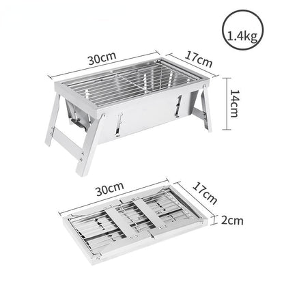 Space Saving Folding Metal Gas BBQ Grill