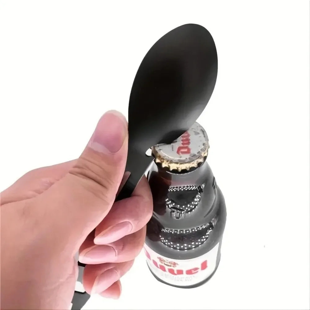 Compact Multi-Tool Stainless Steel Outdoor Utensil Set