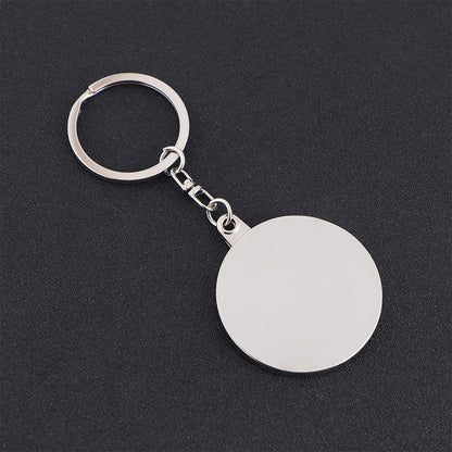 Small Silver Desk Calendar Keychain Necklace