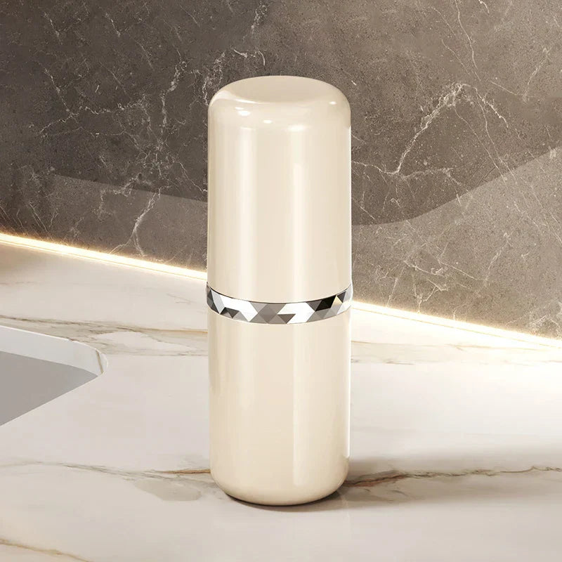 Compact Travel Toothbrush Holder with Storage Box