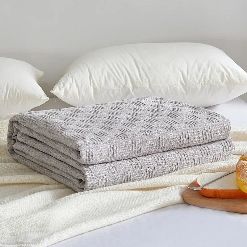 Cozy White Blanket for Living Room