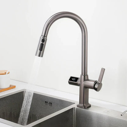 Stainless Touchless Kitchen Faucet with Rotating Spout