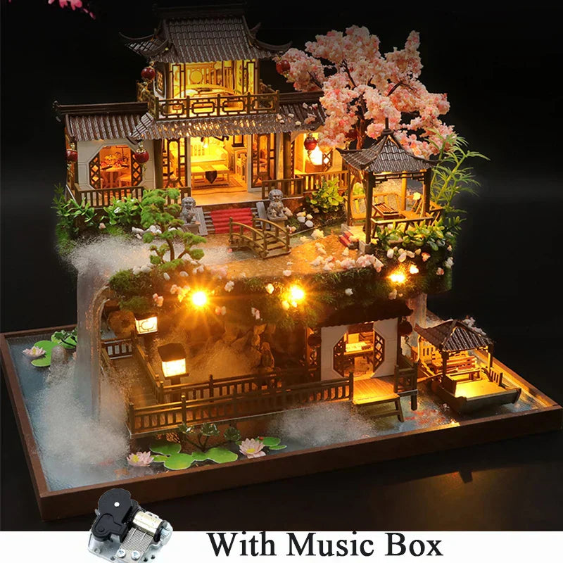 Traditional Asian Home Miniature Wood Craft Kit