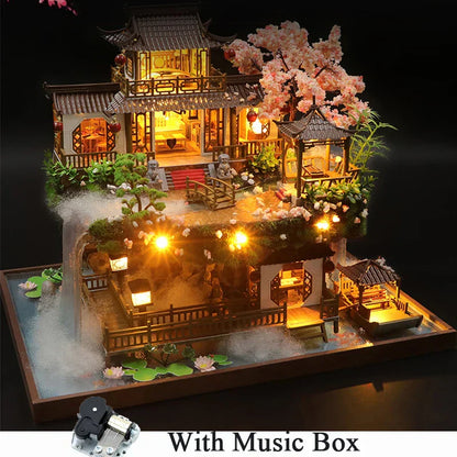 Traditional Asian Home Miniature Wood Craft Kit