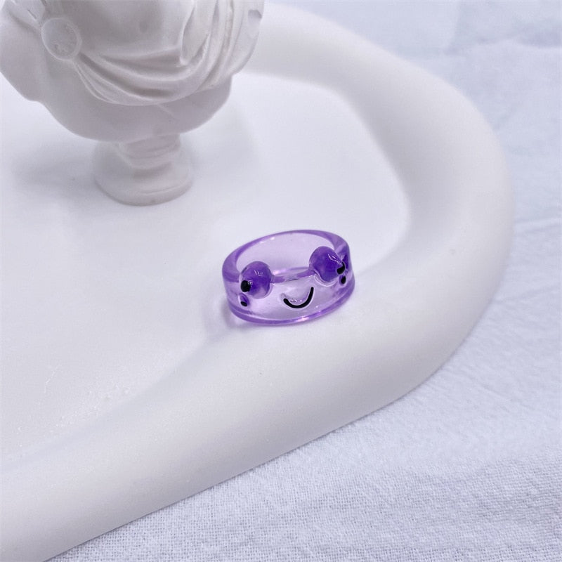 Fun Green Frog Childrens Ring