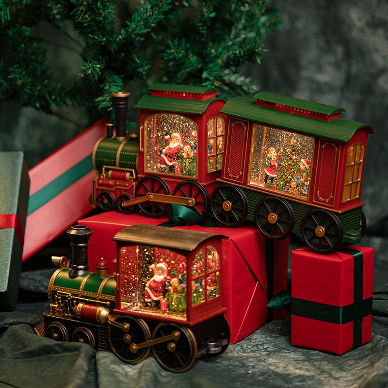 Classic Holiday Musical Christmas Train Box