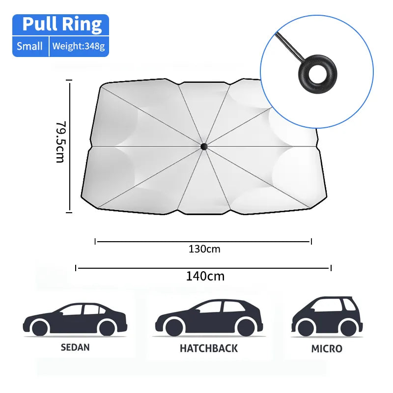 Compact Car Sun Protection Umbrella