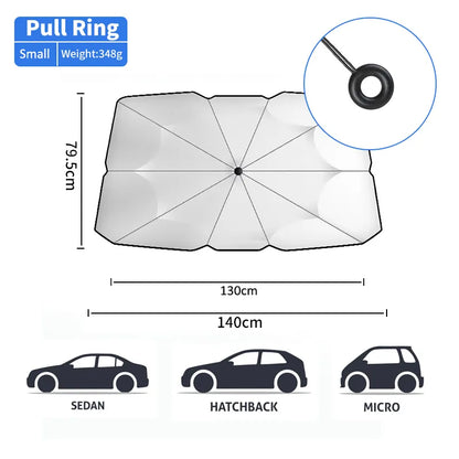 Compact Car Sun Protection Umbrella