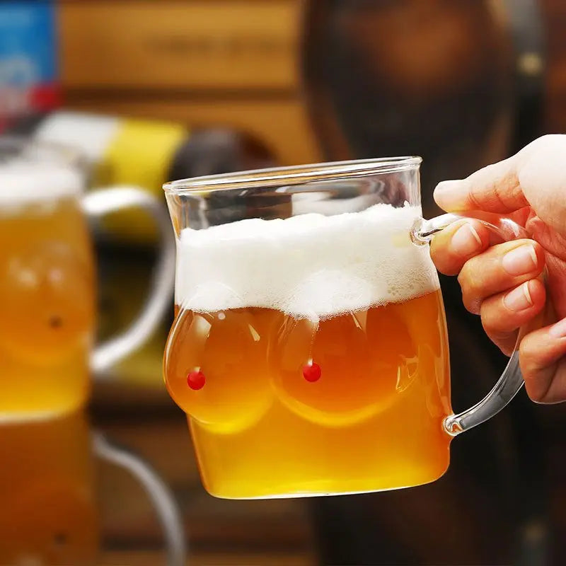 Funny Double Wall Glass Novelty Mug
