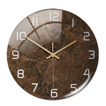 Elegant Silent Marble Wall Clock
