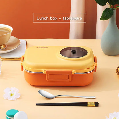 Insulated Stainless Steel Meal Prep Lunch Box Set