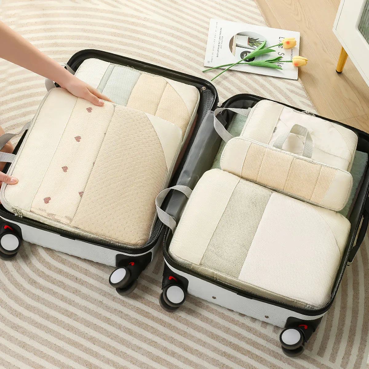 Compact Travel Storage Bag Set 5-Piece Water-Resistant