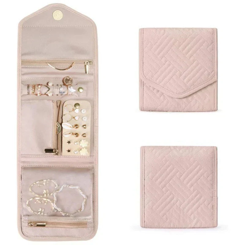 Portable Jewelry Travel Roll Case - Luxicro