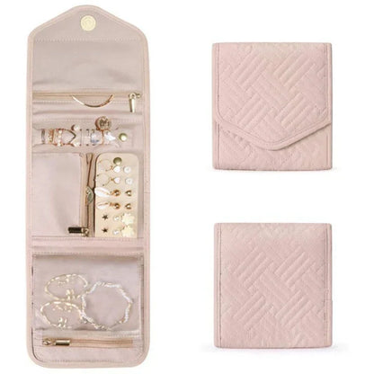 Portable Jewelry Travel Roll Case - Luxicro