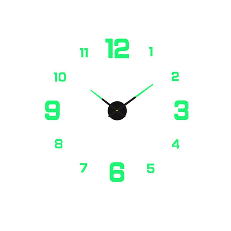 Modern 3D Glow Silent Wall Clock - Luxicro