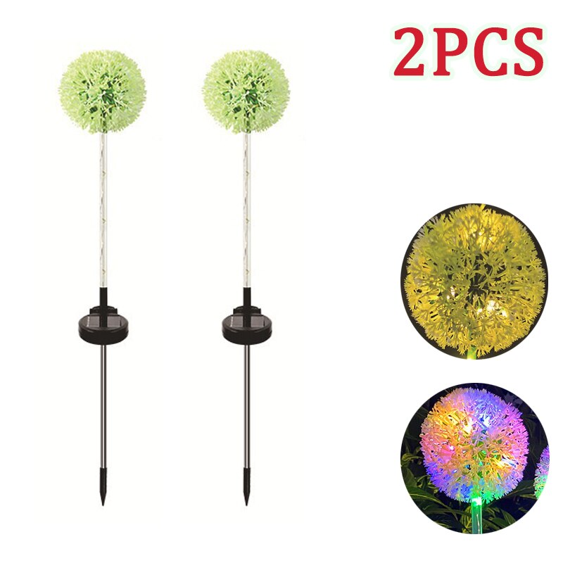 Bright Outdoor Solar Dandelion String Lights
