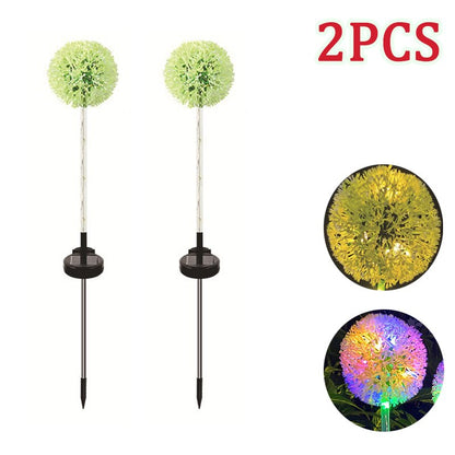 Bright Outdoor Solar Dandelion String Lights