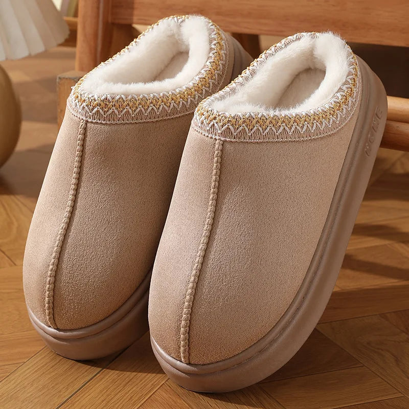Cozy Fuzzy Women's Slipper Shoes - Warm Plush Footwear