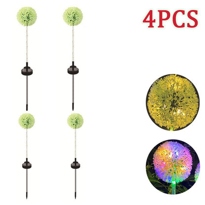 Bright Outdoor Solar Dandelion String Lights