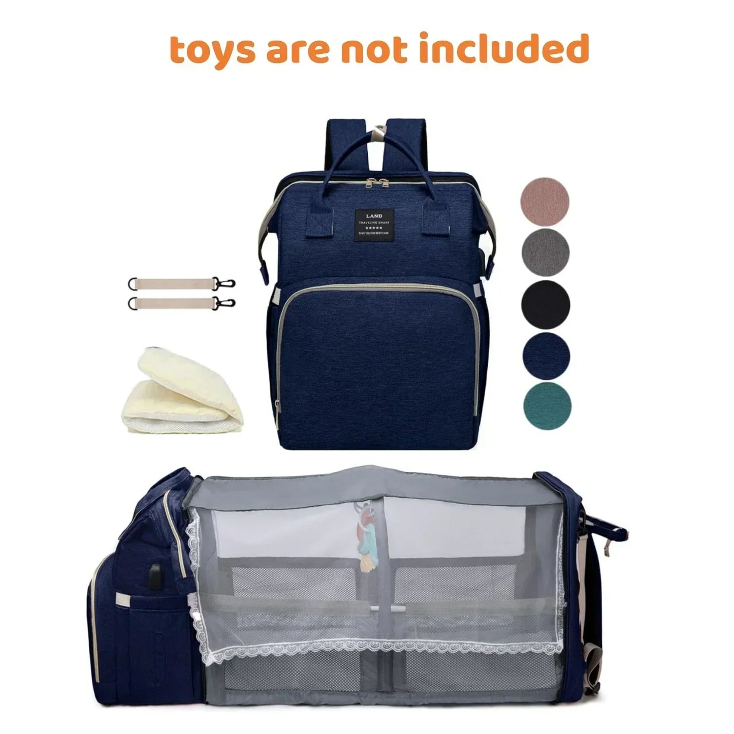 Portable Infant Backpack with Sleeping Bag
