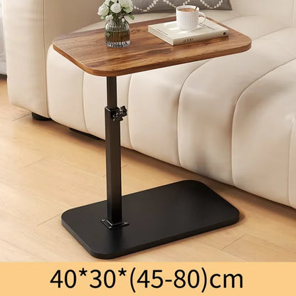 Compact Bedside Table with Adjustable Leg Height - Luxicro