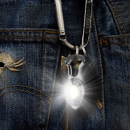 Compact Multi Tool LED Flashlight Keychain