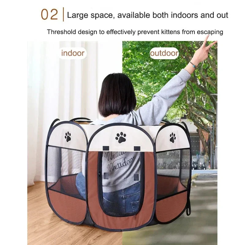 Portable Pet Play Tent for Cats and Small Dogs