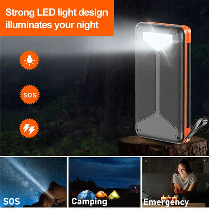 Portable Solar Power Bank 15W Waterproof Charger
