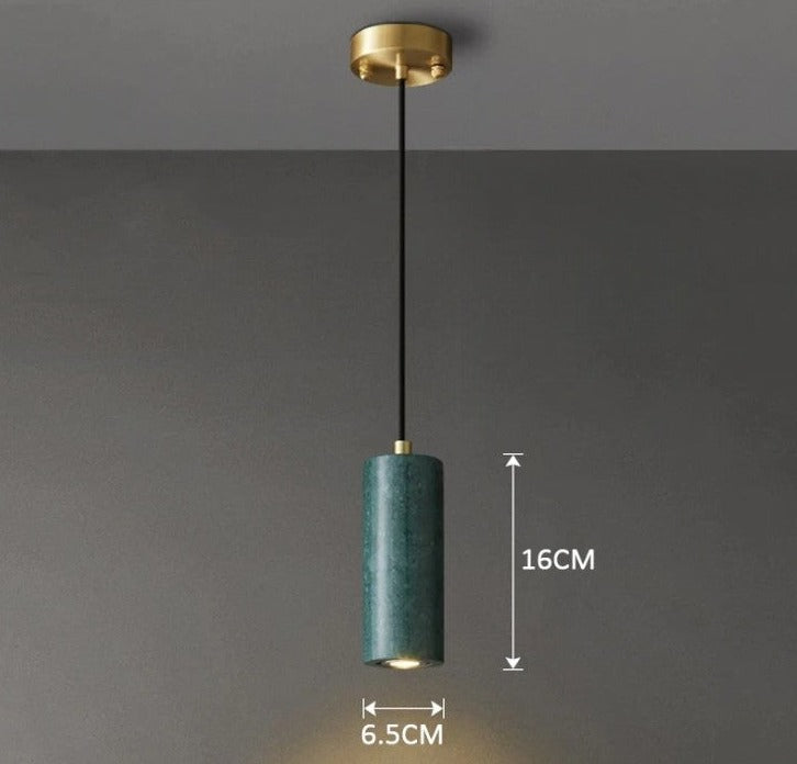 Elegant Stone Pendant LED Lamp